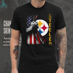 American Flag Pittsburgh Steelers Fan Tee