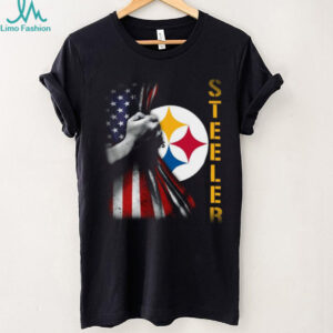 American Flag Pittsburgh Steelers Fan Tee