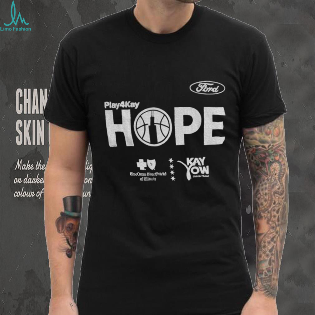 Angel Reese wearing Play 4 Kay Hope Basketball shirt Angel Reese wearing Play 4 Kay Hope Basketball shirt