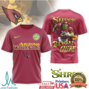 Arizona Cardinals Official NFL Shrek 3D Shirt Arizona Cardinals Official NFL Shrek 3D Shirt