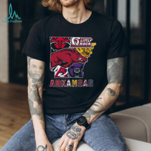 Arkansas Collegiate Mascots Pride T Shirt