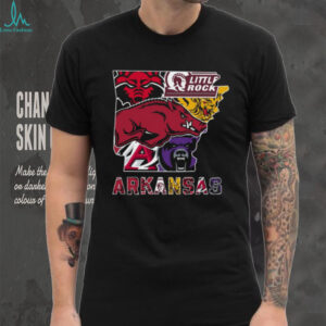 Arkansas Collegiate Mascots Pride T Shirt