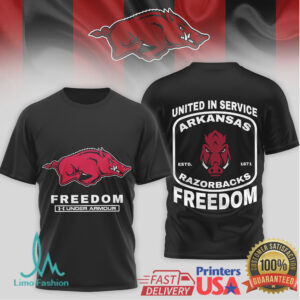 Arkansas Razorbacks Freedom United In Service Under Armour T Shirt Arkansas Razorbacks Freedom United In Service Under Armour T Shirt