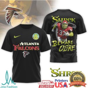 Atlanta Falcons Official NFL Shrek 3D Shirt