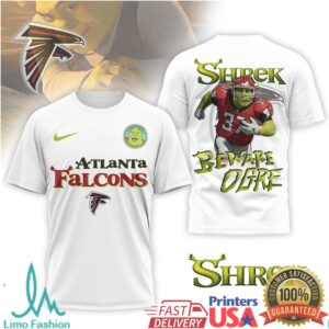 Atlanta Falcons Official NFL Shrek 3D Shirt