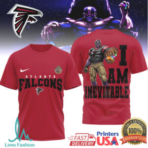 Atlanta Falcons Official NFL Thanos 3D Shirt