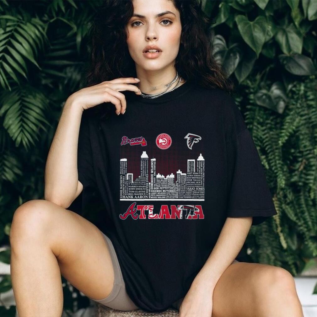 Atlanta Sports Legends Skyline T Shirt Atlanta Sports Legends Skyline T Shirt