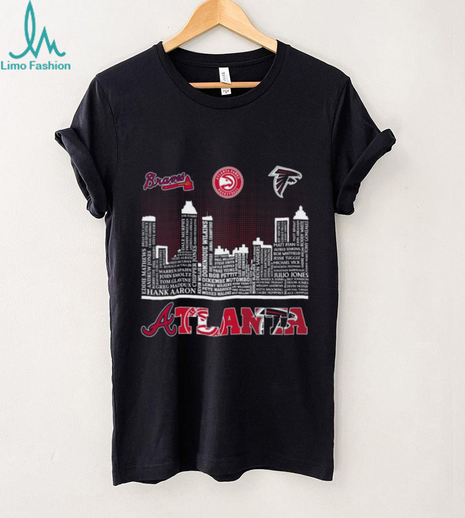 Atlanta Sports Legends Skyline T Shirt Atlanta Sports Legends Skyline T Shirt