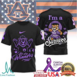 Auburn Tigers AUTLIVE Basketball Fight Against Cancer WhiteBlackPurple T Shirt