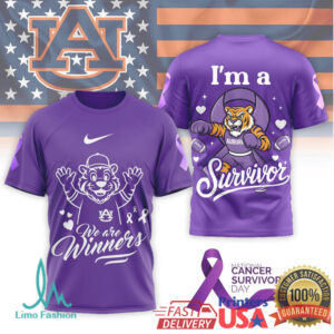 Auburn Tigers AUTLIVE Basketball Fight Against Cancer WhiteBlackPurple T Shirt