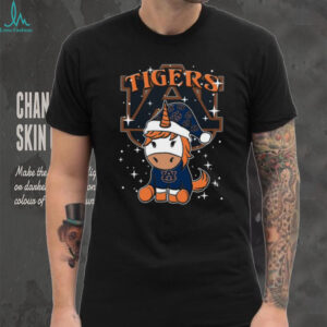 Auburn Tigers Christmas Unicorn T Shirt.