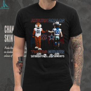 Auburn Tigers & Dallas Cowboys Saturdays x Sundays T Shirt