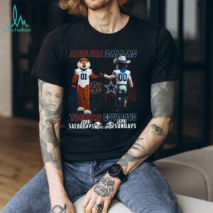 Auburn Tigers & Dallas Cowboys Saturdays x Sundays T Shirt