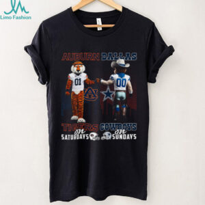 Auburn Tigers & Dallas Cowboys Saturdays x Sundays T Shirt