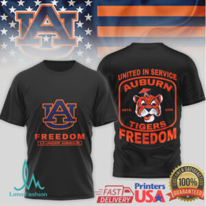 Auburn Tigers Freedom United in Service T Shirt Auburn Tigers Freedom United in Service T Shirt