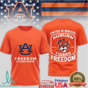 Auburn Tigers Freedom United in Service T Shirt