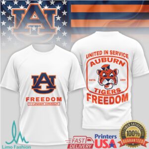 Auburn Tigers Freedom United in Service T Shirt