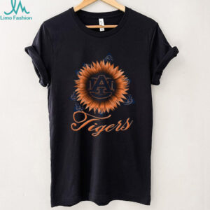 Auburn University Tigers Floral Fan T Shirt