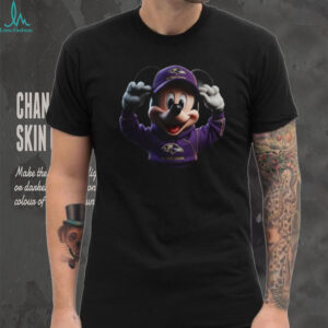 Baltimore Ravens Mickey at Quarterback Disney Vintage Football T Shirt Baltimore Ravens Mickey at Quarterback Disney Vintage Football T Shirt