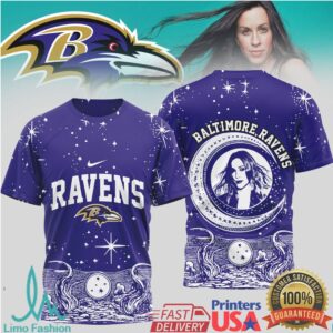 Baltimore Ravens Official NFL Alanis Morissette 3D Shirt