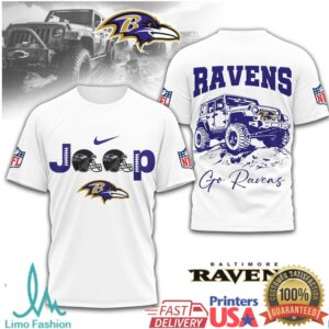 Baltimore Ravens Official NFL Jeep 3D Shirt