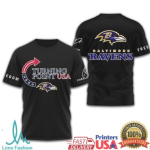 Baltimore Ravens Official NFL Turning Point 3D Shirt