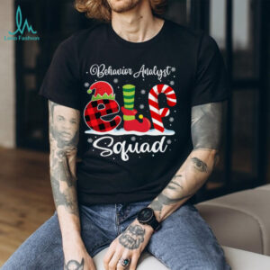 Behavior Analyst Elf Squad Christmas ABA Tech Matching X mas T Shirt