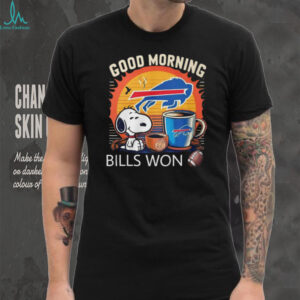 Bills Won Peanuts Character Fan Shirt