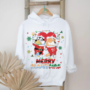 Bluey Dancing Merry Blueymas Shirt, Dad Mom Bluey Dance