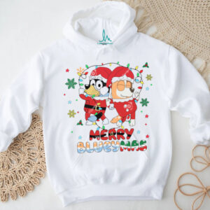 Bluey Dancing Merry Blueymas Shirt, Dad Mom Bluey Dance