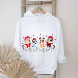 Bluey Family Dancing for Christmas Shirt, Cute Blue Dog Xmas