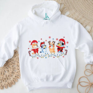 Bluey Family Dancing for Christmas Shirt, Cute Blue Dog Xmas