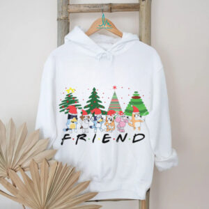 Bluey Friends Xmas Walking Shirt, Bluey Merry Christmas Shirt
