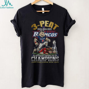 Boise State Broncos 2025 Mountain West Conference Champions 3 Peat 2023 2025 shirt
