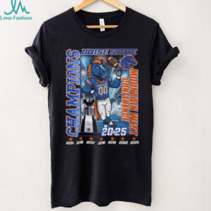 Boise State Broncos Mountain West Conference Champions 2025 T Shirt