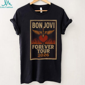 Bon Jovi Forever Tour 2026 heart dagger shirt