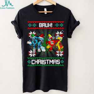 Bruh Funny 67 Brainrots Ugly Christmas for Boys Kids Teens T Shirt