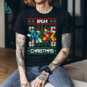 Bruh Funny 67 Brainrots Ugly Christmas for Boys Kids Teens T Shirt