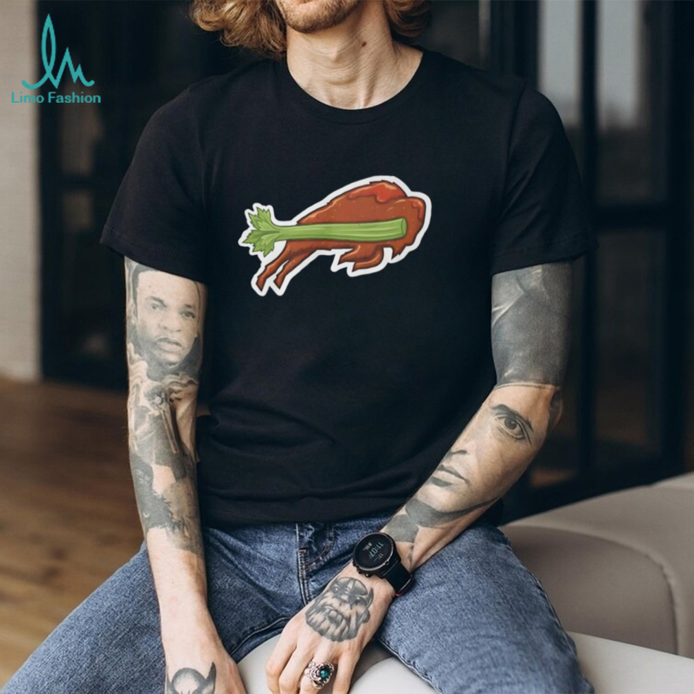 Buffalo Bills Chicken Wing Celery Tee Buffalo Bills Chicken Wing Celery Tee