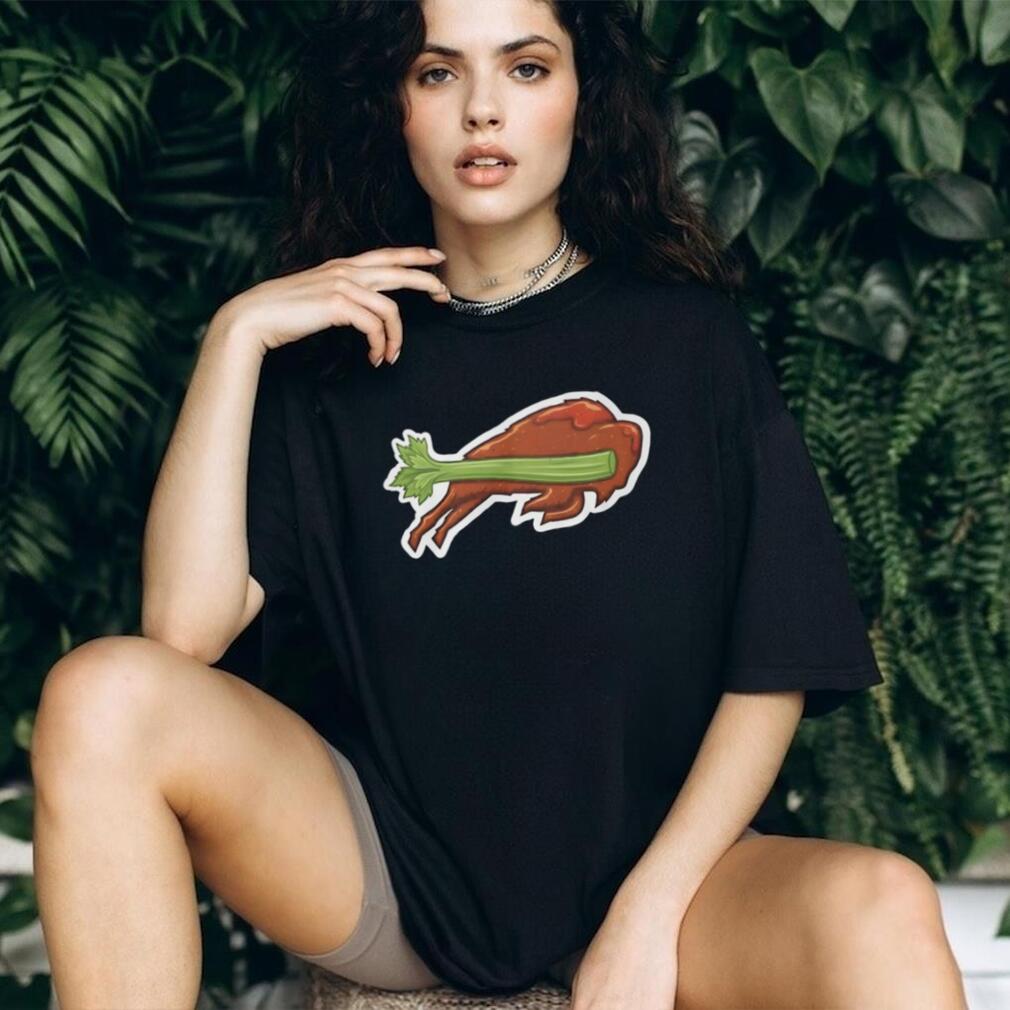 Buffalo Bills Chicken Wing Celery Tee Buffalo Bills Chicken Wing Celery Tee