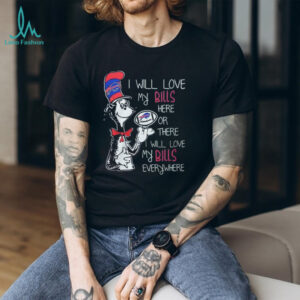 Buffalo Bills Here or There Cat in the Hat Graphic T Shirt