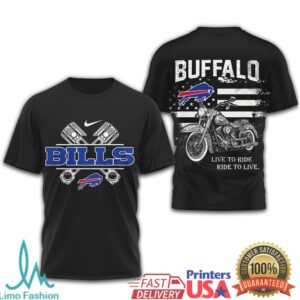 Buffalo Bills Official NFL Biker 3D Shirt Buffalo Bills Official NFL Biker 3D Shirt