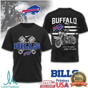 Buffalo Bills Official NFL Biker 3D Shirt