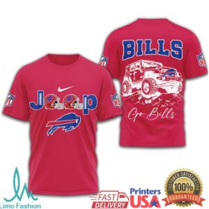 Buffalo Bills Official NFL Jeep 3D Shirt Buffalo Bills Official NFL Jeep 3D Shirt