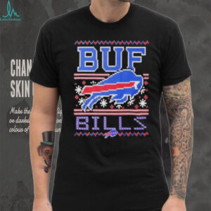 Buffalo Bills ‘Ugly Sweater’ Pixel Art Holiday T Shirt.