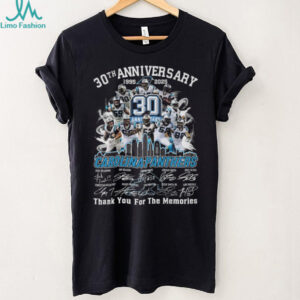 Carolina Panthers 30th Anniversary 1995 2025 Thank You for the Memories Long Sleeve Shirt