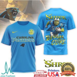 Carolina Panthers Official NFL Shrek 3D Shirt