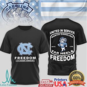 Carolina Tar Heels 'United in Service' Freedom T Shirt Collection