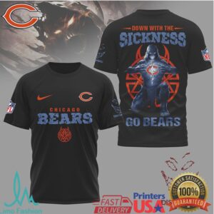 Chicago Bears Official NFL Disturbed Fan 3D Shirt Chicago Bears Official NFL Disturbed Fan 3D Shirt