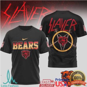 Chicago Bears Official NFL Slayer 3D Shirt